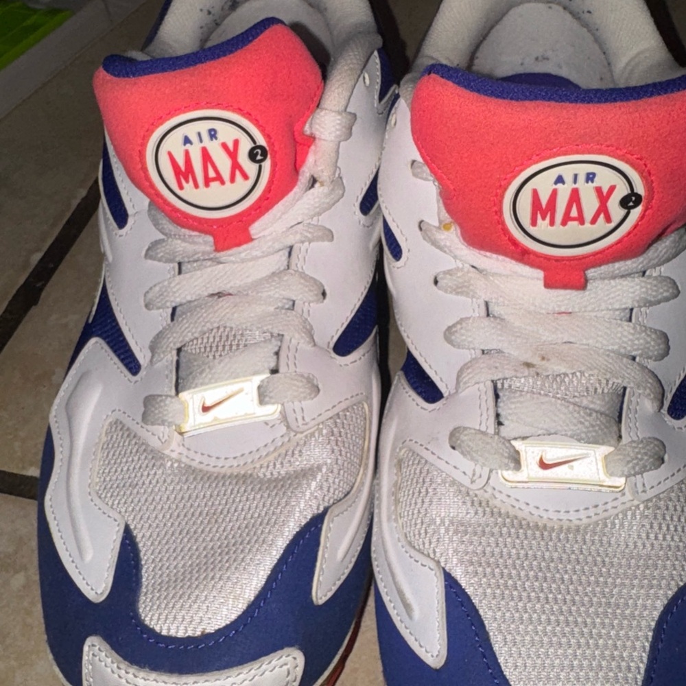 Nike Air Max NBW Shoes - White, Blue, and Pink